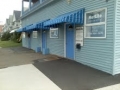 blue awnings