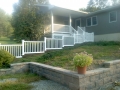 sidewalk and porch vinyl railings and columns