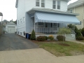canvas awning and drop curtains